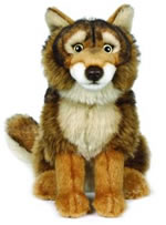 10 inch Red Wolf Plush Toy